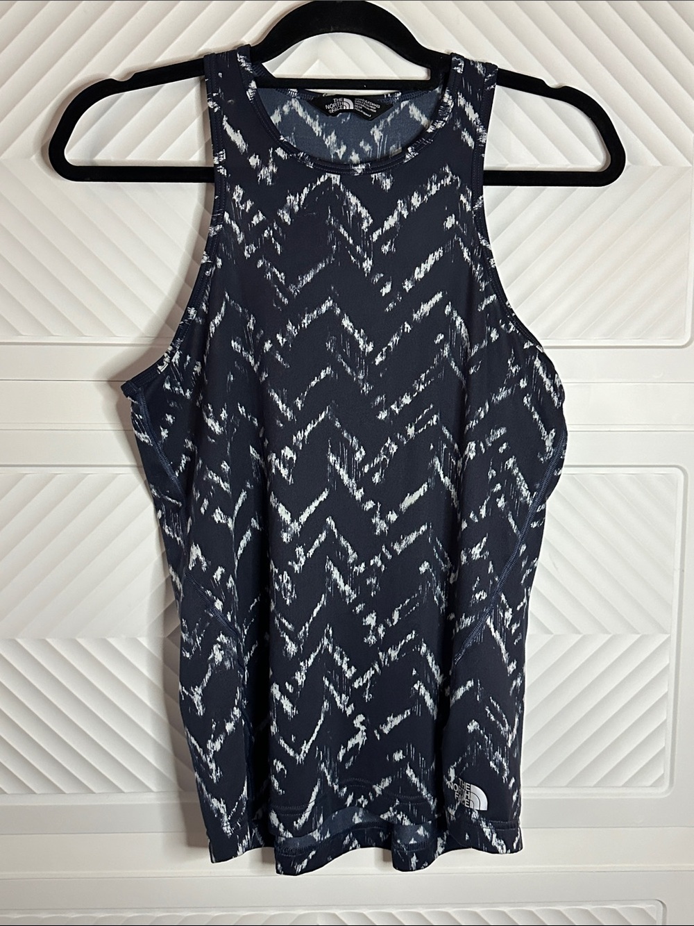 The North Face Women’s Navy and White Patterned Racerback Tank